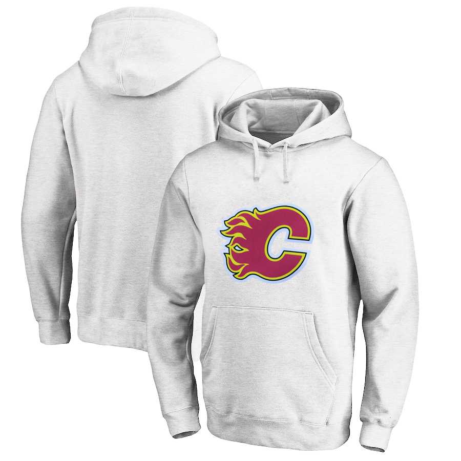 Calgary Flames White All Stitched Pullover Hoodie,We sell and wholesale Calgary Flames White All Stitched Pullover Hoodie on line form chian!